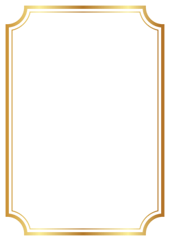 golden frame with curved corners Divide two lines for the picture frame. png