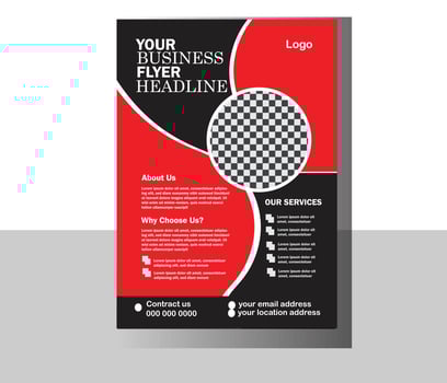 Good looking Corporate Business Flyer Template Design vector