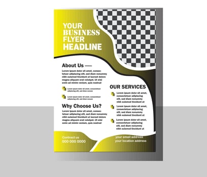 flyer brochure design template. vector