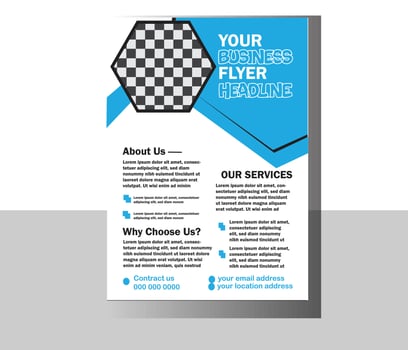 Flyer design background brochure template. vector