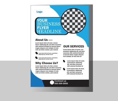 New Corporate Business Flyer Template Design vector