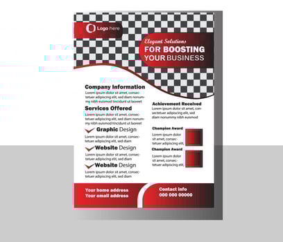 Business Flyer Template for your Business. vector