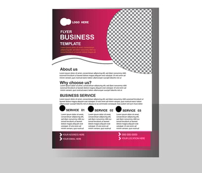 Modern Corporate Business Flyer Template Design. vector