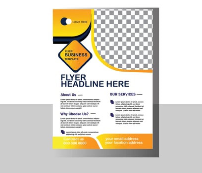 Professional business Flyer Template for your Business. vector