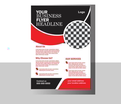 Flyer design background brochure template. vector