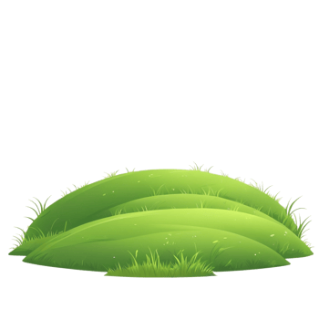 grassy hill with transparent background png