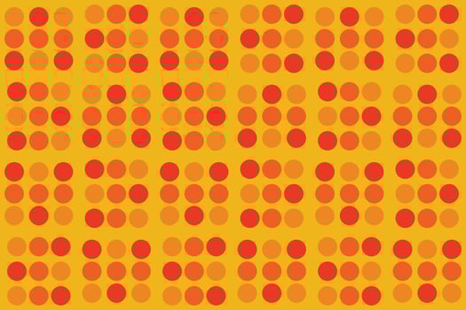 Multi Circle Orange Geometric Pattern and Background vector