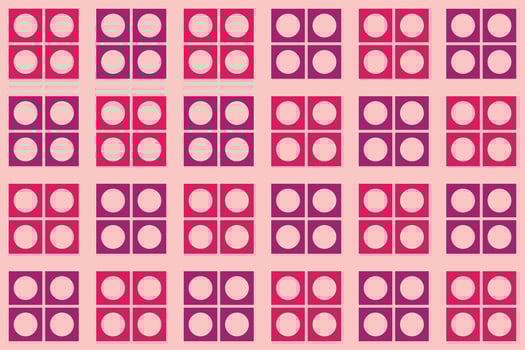Circle Square Shape Red Geometric Pattern vector