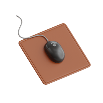 Computer Mouse 3D Icon. Mouse Clicker 3D Icon png