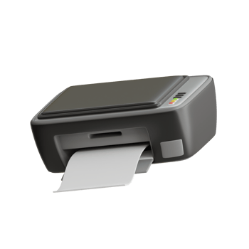 Printer 3D Icon. Paper Printer 3D Icon png
