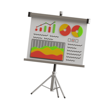 Presentation 3D Icon. Infographic Presentation 3D Icon png