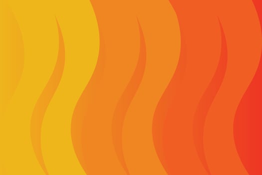 Wavy Shapes Top to Bottom Orange Abstract Background vector