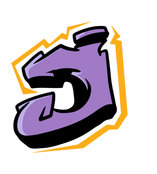 J Font Graffiti Hip-Hop Typography png
