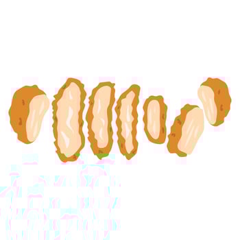 Illustration Japanese Food Chicken Katsu vector