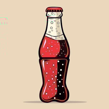 bottle of cola illustration vector