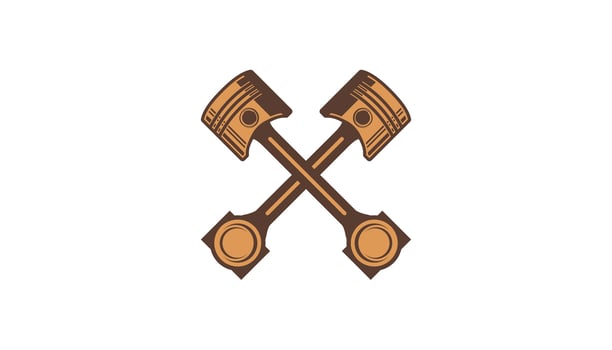 Engine Piston Illustration template eps vector