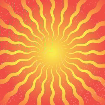 Yellow Sunburst Background. Abstract Wave Sunburst. vector