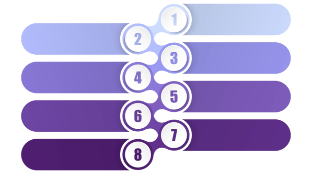 Infographic process design 8 options or steps. png