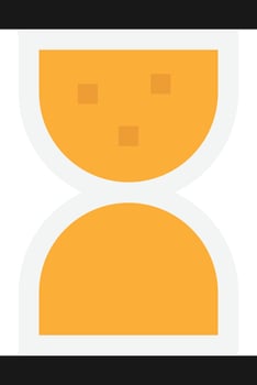 Hourglass Timer Clock vector