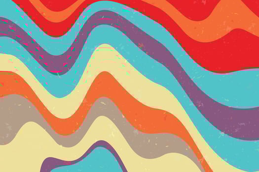 Abstract psychedelic groovy background. vector