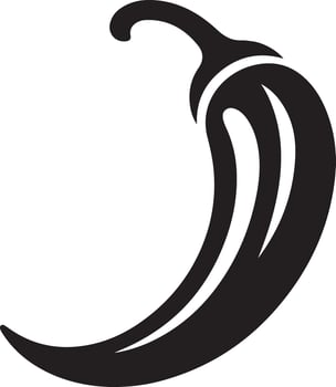 Red chilli silhouettes vector