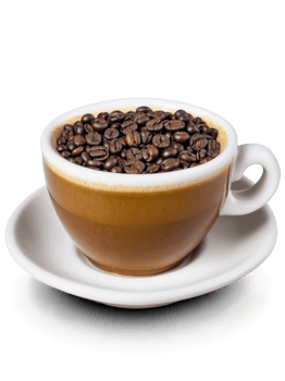 Indonesian Kopi Luwak small ceramic cup with the unique and expensive coffee made from coffee png
