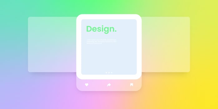 Social media mock up collection. Colorful social media interface. vector