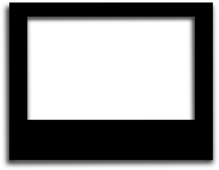 Realistic black frame png