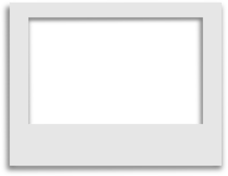 White frame realistic png