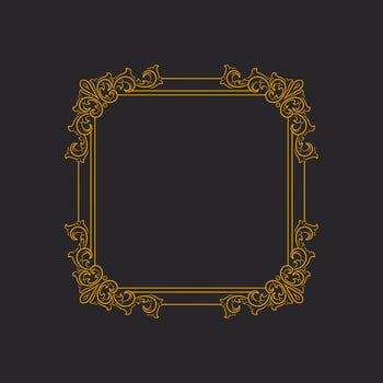 Frame floral ornament Border vector