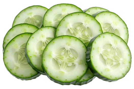 Fresh Cucumber Slices png