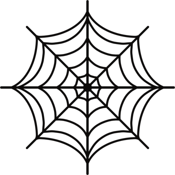Spider web clipart for Halloween festival png