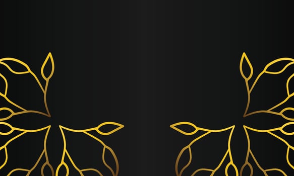Decorative Nature Ornate Black Pattern vector