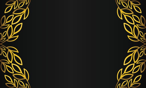 Elegant Black Flower Template vector