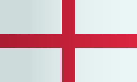 England national flag. Coutry identity vector