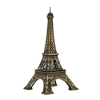 A Golden Miniature Eiffel Tower A Symbol of Paris, France png