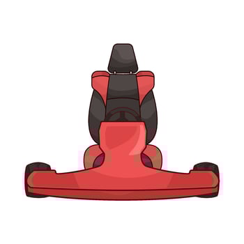 Seat comfort while driving illustration vector