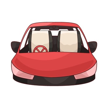 illustration of Comfortable Family Car vector