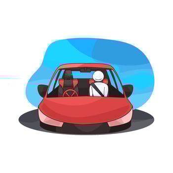 illustration of Vintage Classic Cars vector