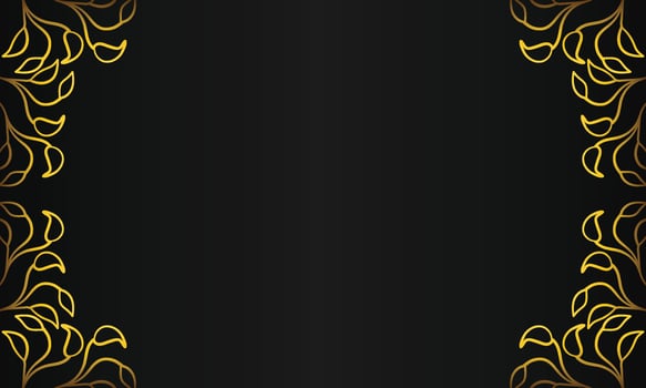 Classy Black Ornamental Floral Frame vector