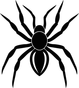 Spider Silhouette Creepy and Intricate Designs vector