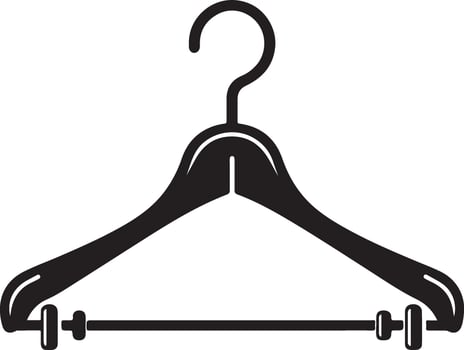 Hanger Silhouette Stock Illustration vector