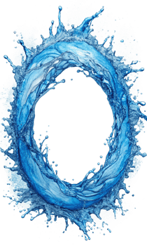 Fluid Circle Water Splash for Fresh Themes png