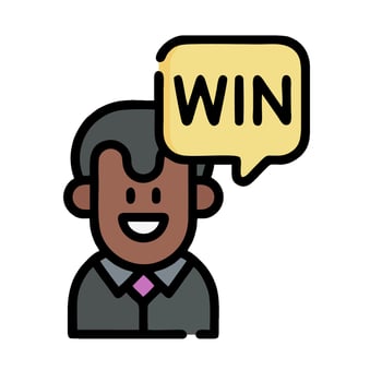 win icon illustration vector