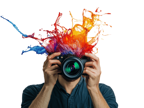 Vibrant action photography, cut out transparent png