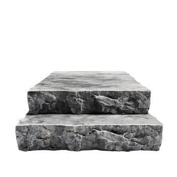 Stone podium Isolated on Transparent Background png