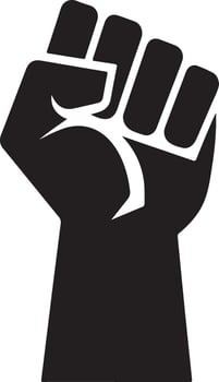 Download High Resolution Strong Raised Fist Silhouettes vector