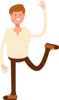 Man Character Relaxing Illustration png