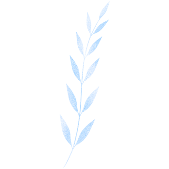 Shimmery Blue Leaf on a Transparent Background png