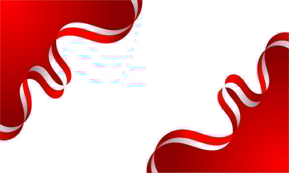 Red and white background, Indonesian Independence Day celebration. vector
